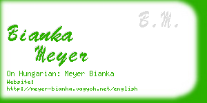 bianka meyer business card